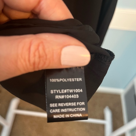 Workshop Republic Clothing Black Ruffled Blouse - Picture 7 of 8